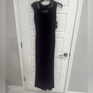 NWT - Vince Camuto Purple Jeweled Neckline Formal Dress, Women’s Size 0